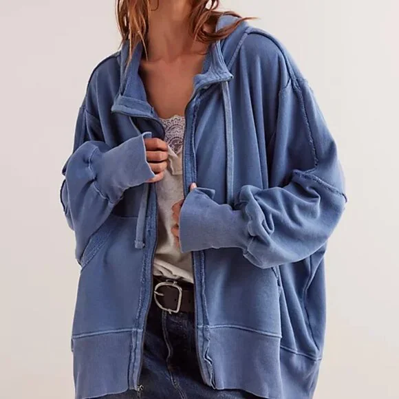 We The Free Camden Hoodie Color Coastal - Picture 1 of 5